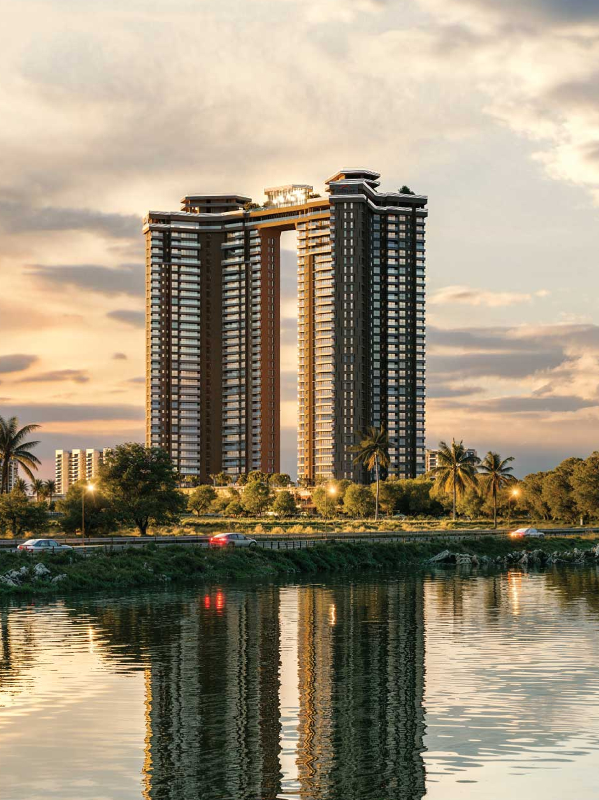 Exterior view of Supreme Towers — photo gallery, images, brochure, amenities, cost sheet, price breakup, availability details, RERA number, RERA certificate, possession date, layout plan, logo, floor plan, master plan, and location map showcasing project highlights and features.